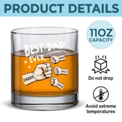 Dads Are The True Superheroes - Family Personalized Custom Whiskey Glass - Gift For Dad, Grandpa 9 Dads Are The True Superheroes - Family Personalized Custom Whiskey Glass - Gift For Dad, Grandpa -Pawfect House Store 6673f925256a7