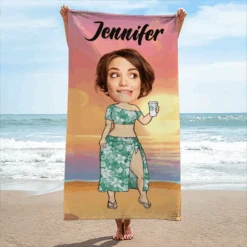 Custom Photo Call Me On My Shellphone - Family Personalized Custom Beach Towel - Summer Vacation Gift, Birthday Pool Party Gift For Husband Wife, Family Members 10 Custom Photo Call Me On My Shellphone - Family Personalized Custom Beach Towel - Summer Vacation Gift, Birthday Pool Party Gift For Husband Wife, Family Members -Pawfect House Store 66740499aaa1c