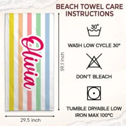 Gone To The Beach - Bestie Personalized Custom Beach Towel - Summer Vacation Gift, Birthday Pool Party Gift For Best Friends, BFF, Sisters -Pawfect House Store 667409eb9defd