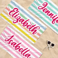 Gone To The Beach - Bestie Personalized Custom Beach Towel - Summer Vacation Gift, Birthday Pool Party Gift For Best Friends, BFF, Sisters -Pawfect House Store 66740a7ccc4dc