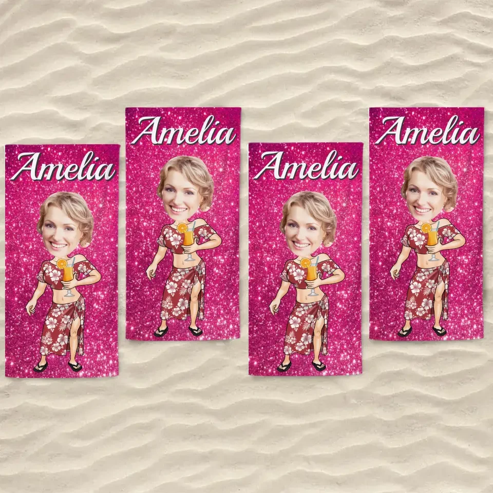 Custom Photo Running Towards The Beach And The Sun - Family Personalized Custom Beach Towel - Summer Vacation Gift, Birthday Pool Party Gift For Family Members 7 Custom Photo Running Towards The Beach And The Sun - Family Personalized Custom Beach Towel - Summer Vacation Gift, Birthday Pool Party Gift For Family Members - Image 7