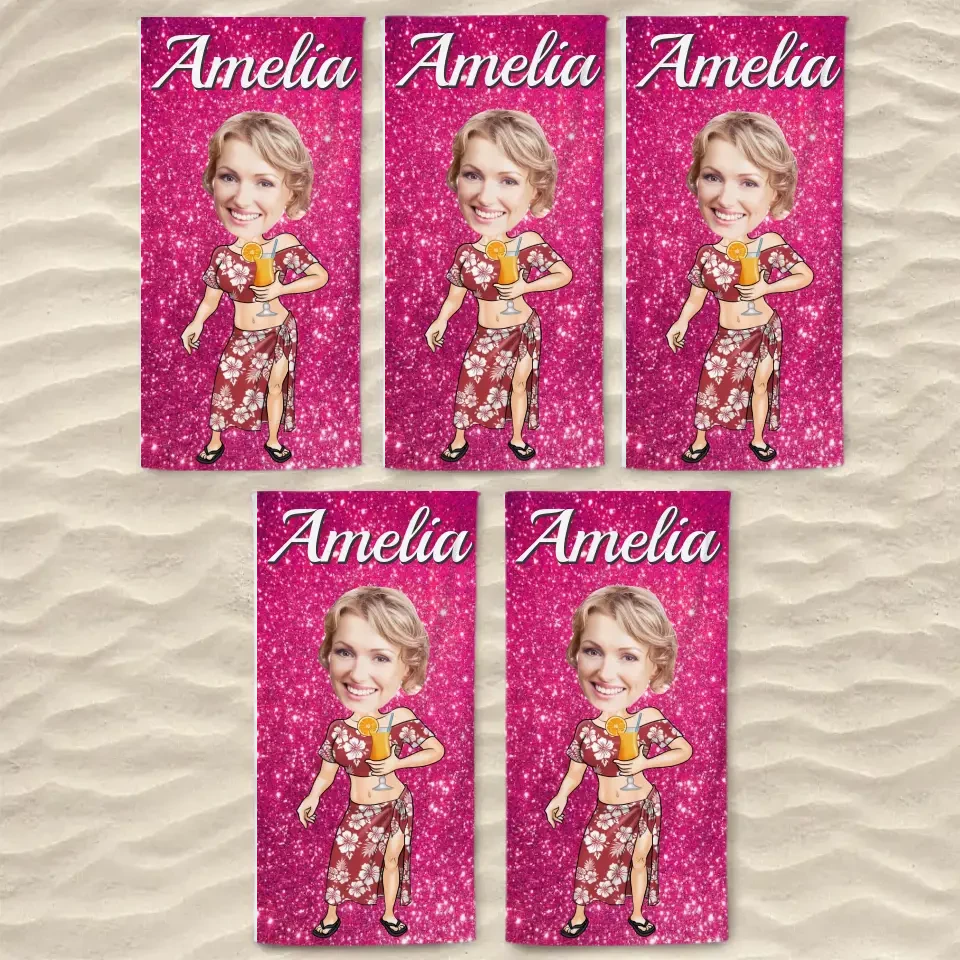 Custom Photo Running Towards The Beach And The Sun - Family Personalized Custom Beach Towel - Summer Vacation Gift, Birthday Pool Party Gift For Family Members 8 Custom Photo Running Towards The Beach And The Sun - Family Personalized Custom Beach Towel - Summer Vacation Gift, Birthday Pool Party Gift For Family Members - Image 8