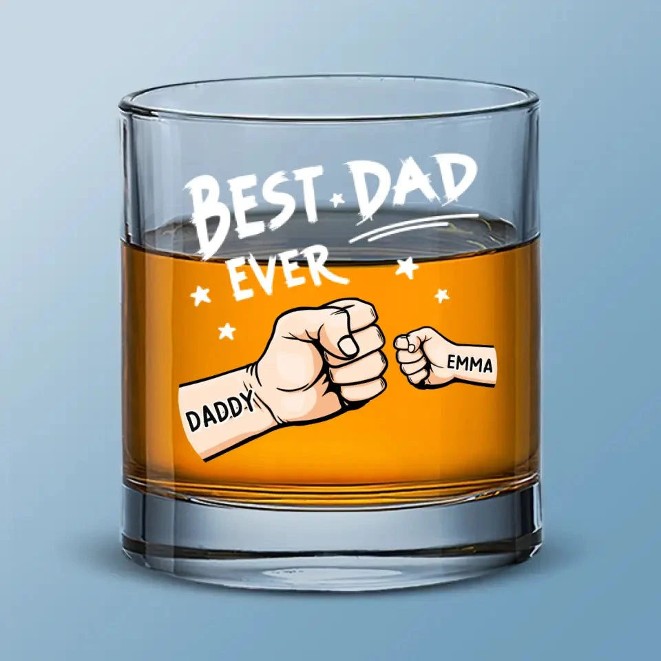 Dads Are The True Superheroes - Family Personalized Custom Whiskey Glass - Gift For Dad, Grandpa 2 Dads Are The True Superheroes - Family Personalized Custom Whiskey Glass - Gift For Dad, Grandpa - Image 2