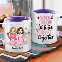 Let's Have Coffee Together - Bestie Personalized Custom Accent Mug - Gift For Best Friends, BFF, Sisters -Pawfect House Store 66792c0b4580f