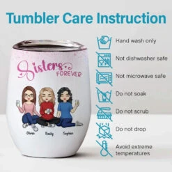 Always Sisters - Bestie Personalized Custom Wine Tumbler - Gift For Best Friends, BFF, Sisters 7 Always Sisters - Bestie Personalized Custom Wine Tumbler - Gift For Best Friends, BFF, Sisters -Pawfect House Store 667932ba2a3b1