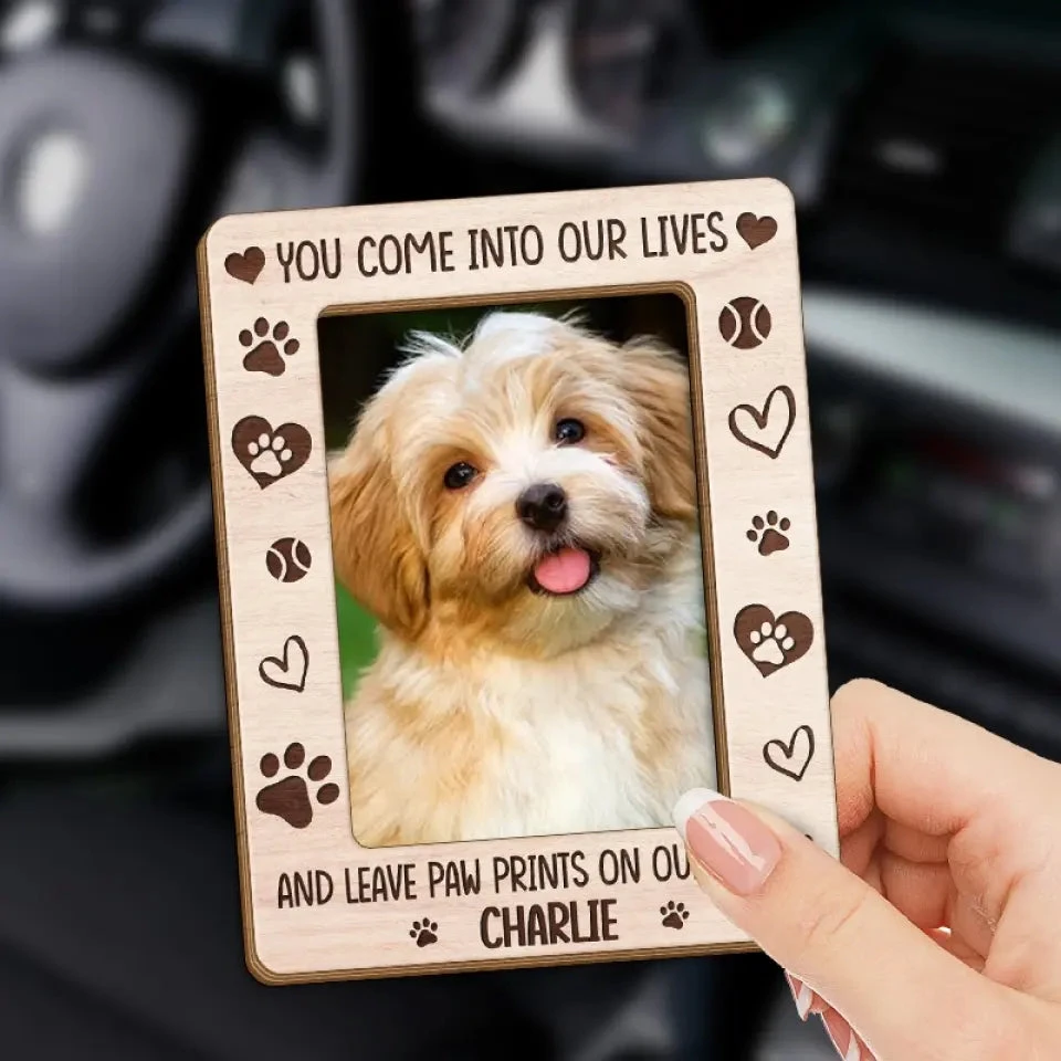 Custom Photo Your Paw Prints Will Always Be In My Heart - Memorial Personalized Custom Car Visor Clip - Sympathy Gift For Pet Owners, Pet Lovers 3 Custom Photo Your Paw Prints Will Always Be In My Heart - Memorial Personalized Custom Car Visor Clip - Sympathy Gift For Pet Owners, Pet Lovers - Image 3