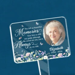 Custom Photo You Left Us Beautiful Memories - Memorial Personalized Custom Stain Glass Style Acrylic Garden Stake - Sympathy Gift For Family Members 10 Custom Photo You Left Us Beautiful Memories - Memorial Personalized Custom Stain Glass Style Acrylic Garden Stake - Sympathy Gift For Family Members -Pawfect House Store 667a4c01c9eb4