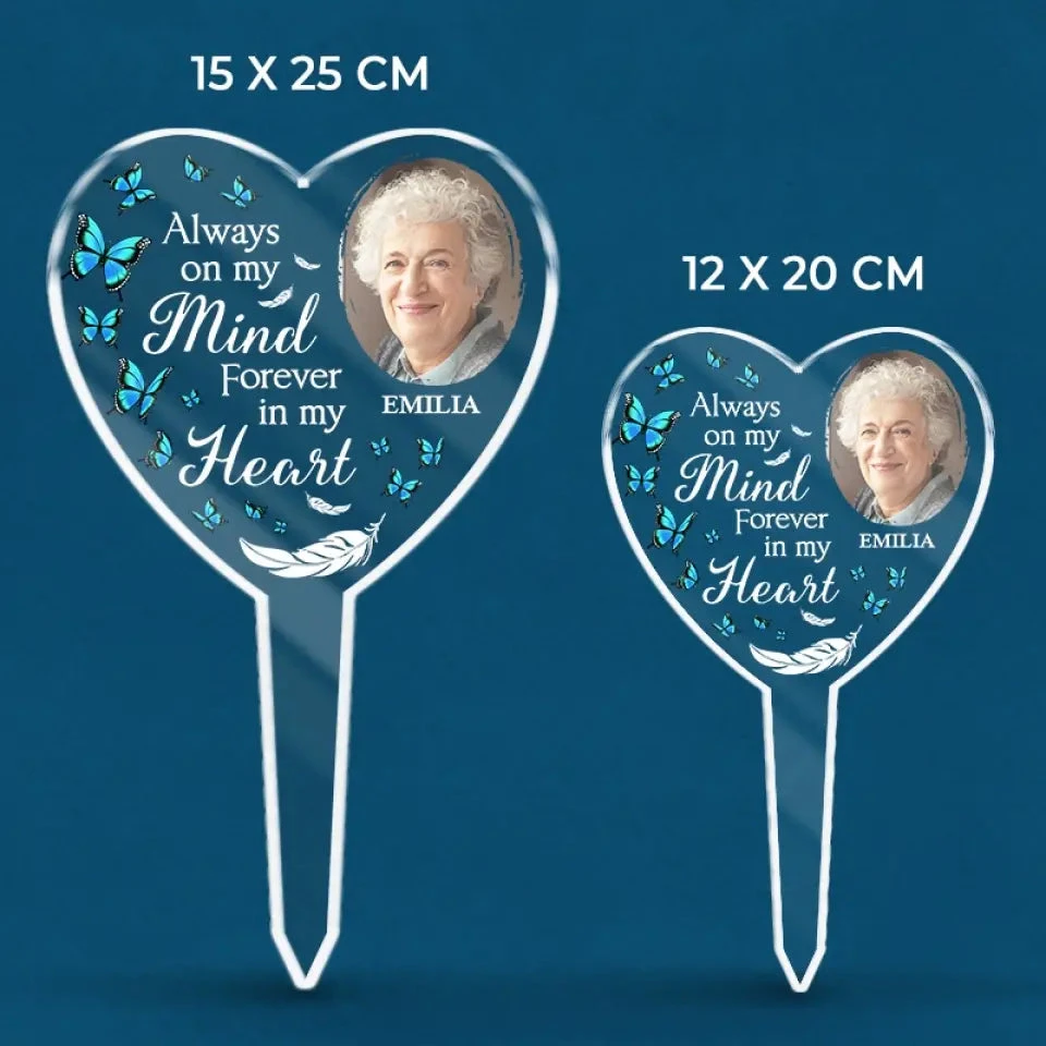 Custom Photo Resting With The Angels - Memorial Personalized Custom Stain Glass Style Acrylic Garden Stake - Sympathy Gift For Family Members 6 Custom Photo Resting With The Angels - Memorial Personalized Custom Stain Glass Style Acrylic Garden Stake - Sympathy Gift For Family Members - Image 6