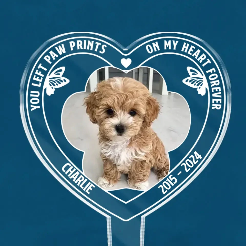 Custom Photo You Are Always An Angel In My Heart - Memorial Personalized Custom Stain Glass Style Acrylic Garden Stake - Sympathy Gift For Pet Owners, Pet Lovers 2 Custom Photo You Are Always An Angel In My Heart - Memorial Personalized Custom Stain Glass Style Acrylic Garden Stake - Sympathy Gift For Pet Owners, Pet Lovers - Image 2