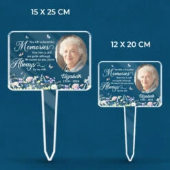 Custom Photo You Left Us Beautiful Memories - Memorial Personalized Custom Stain Glass Style Acrylic Garden Stake - Sympathy Gift For Family Members 11 Custom Photo You Left Us Beautiful Memories - Memorial Personalized Custom Stain Glass Style Acrylic Garden Stake - Sympathy Gift For Family Members -Pawfect House Store 667a7f03afd35