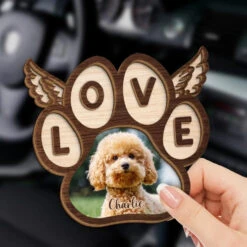 Custom Photo Over The Rainbow Bridge, Their Essence Remains - Memorial Personalized Custom Car Visor Clip - Sympathy Gift For Pet Owners, Pet Lovers -Pawfect House Store 667a826bdd920