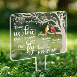 Those We Love Don't Go Away, They Fly Beside Us Every Day - Memorial Personalized Custom Stain Glass Style Acrylic Garden Stake - Sympathy Gift For Family Members 8 Those We Love Don't Go Away, They Fly Beside Us Every Day - Memorial Personalized Custom Stain Glass Style Acrylic Garden Stake - Sympathy Gift For Family Members -Pawfect House Store 667a8879984ca
