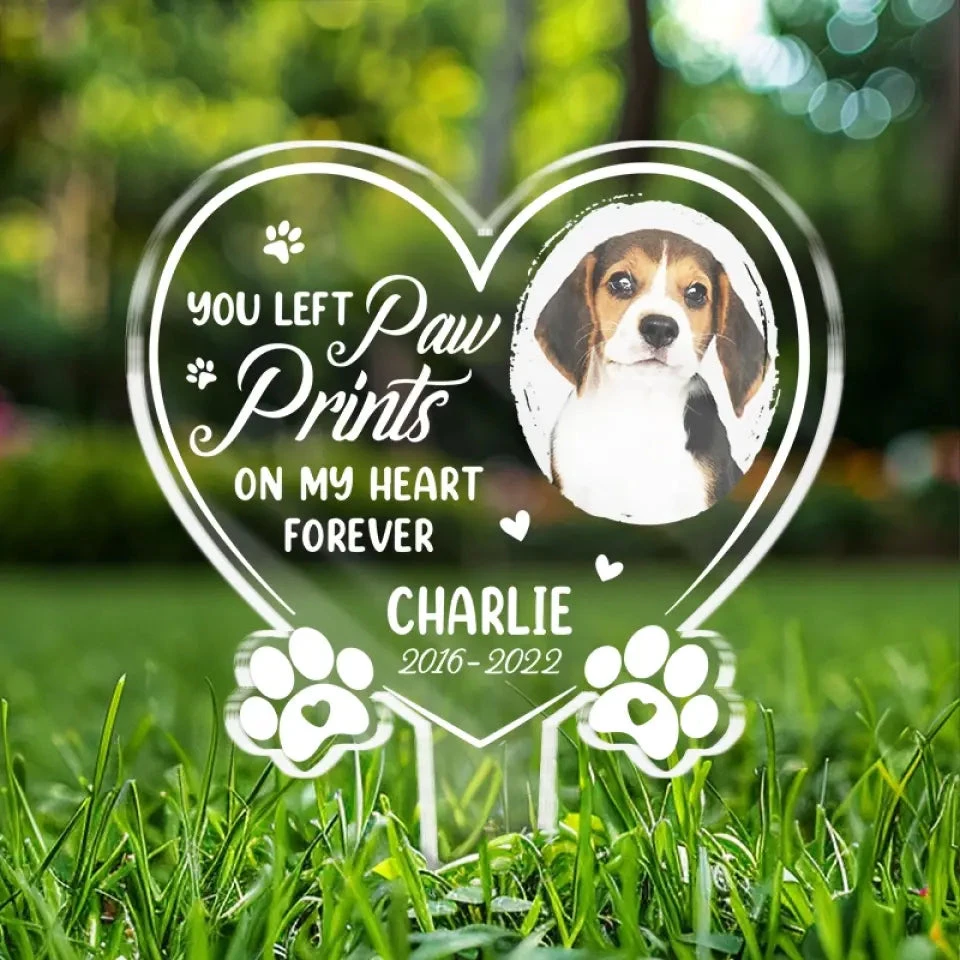 Custom Photo Always Love You - Memorial Personalized Custom Stain Glass Style Acrylic Garden Stake - Sympathy Gift For Pet Owners, Pet Lovers 4 Custom Photo Always Love You - Memorial Personalized Custom Stain Glass Style Acrylic Garden Stake - Sympathy Gift For Pet Owners, Pet Lovers - Image 4