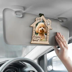 Custom Photo Forever In My Heart - Memorial Personalized Custom Car Visor Clip - Sympathy Gift For Pet Owners, Pet Lovers -Pawfect House Store 667a951d03752