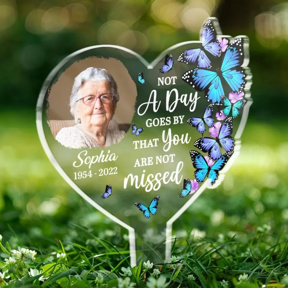Custom Photo A Beautiful Soul - Memorial Personalized Custom Stain Glass Style Acrylic Garden Stake - Sympathy Gift For Family Members 3 Custom Photo A Beautiful Soul - Memorial Personalized Custom Stain Glass Style Acrylic Garden Stake - Sympathy Gift For Family Members - Image 3
