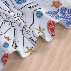 Wonderful Summer With Grandma - Family Personalized Custom Beach Towel - Summer Vacation Gift For Grandma 7 Wonderful Summer With Grandma - Family Personalized Custom Beach Towel - Summer Vacation Gift For Grandma -Pawfect House Store 667a9fec00d1e