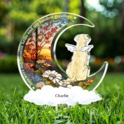 A Piece Of Our Heart Lives In Heaven - Memorial Personalized Custom Stain Glass Style Acrylic Garden Stake - Sympathy Gift For Pet Owners, Pet Lovers 9 A Piece Of Our Heart Lives In Heaven - Memorial Personalized Custom Stain Glass Style Acrylic Garden Stake - Sympathy Gift For Pet Owners, Pet Lovers -Pawfect House Store 667b8461a5656