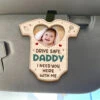 Custom Photo I Need You Here - Family Personalized Custom Car Visor Clip - Gift For Family Members