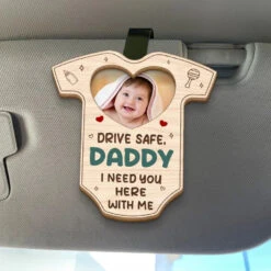 Custom Photo I Need You Here - Family Personalized Custom Car Visor Clip - Gift For Family Members