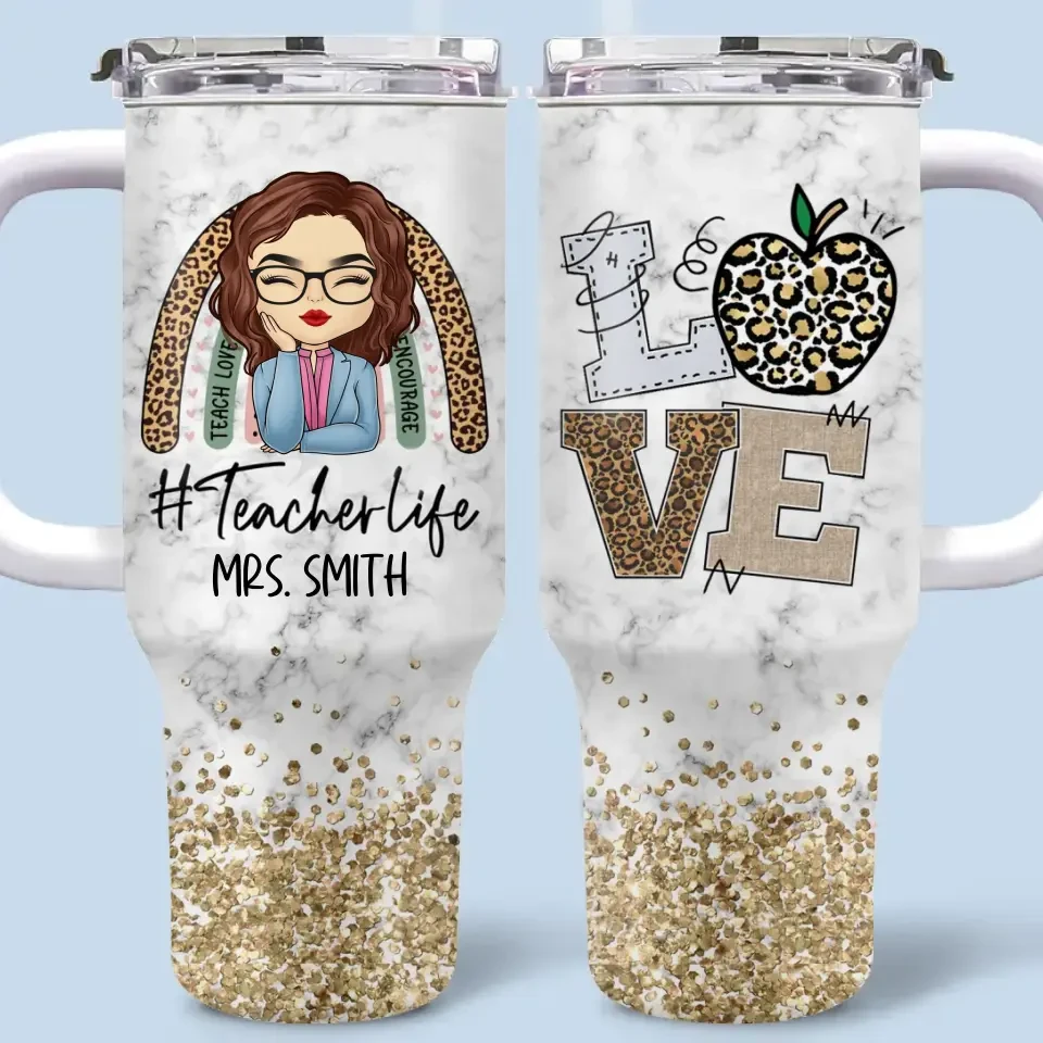 Teaching Is Not Just A Profession, It’s A Superpower - Teacher Personalized Custom 40 Oz Stainless Steel Tumbler With Handle - Gift For Teacher 2 Teaching Is Not Just A Profession, It’s A Superpower - Teacher Personalized Custom 40 Oz Stainless Steel Tumbler With Handle - Gift For Teacher - Image 2