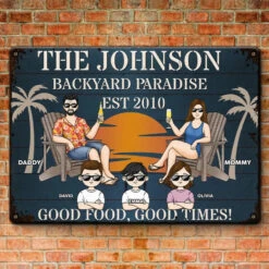 Good Food, Good Times - Family Personalized Custom Home Decor Metal Sign - House Warming Gift For Family Members 7 Good Food, Good Times - Family Personalized Custom Home Decor Metal Sign - House Warming Gift For Family Members -Pawfect House Store 667cdf62e83bb