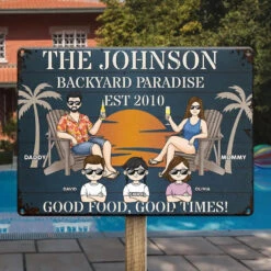 Good Food, Good Times - Family Personalized Custom Home Decor Metal Sign - House Warming Gift For Family Members 8 Good Food, Good Times - Family Personalized Custom Home Decor Metal Sign - House Warming Gift For Family Members -Pawfect House Store 667cdf643a2d4
