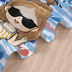 It’s Summer And Time For Wandering - Family Personalized Custom Beach Towel - Summer Vacation Gift, Birthday Pool Party Gift For Family Members -Pawfect House Store 667cee0c5ac69