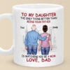 The Only Thing Better Than Being Your Father Is Watching You Be A Mom - Family Personalized Custom Mug - Gift For Daughter, Granddaughter