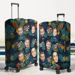 Custom Photo Families That Travel Together, Stay Together - Family Personalized Custom Luggage Cover - Summer Vacation Gift For Family Members -Pawfect House Store 667d236bc2c74