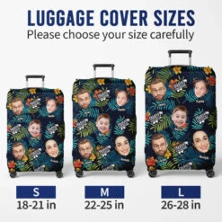 Custom Photo Families That Travel Together, Stay Together - Family Personalized Custom Luggage Cover - Summer Vacation Gift For Family Members -Pawfect House Store 667d237063f2a