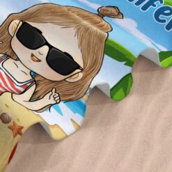 Adventure Awaits, Family In Tow - Family Personalized Custom Beach Towel - Summer Vacation Gift, Birthday Pool Party Gift For Family Members -Pawfect House Store 667e2ba7ce6b2