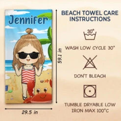 Adventure Awaits, Family In Tow - Family Personalized Custom Beach Towel - Summer Vacation Gift, Birthday Pool Party Gift For Family Members -Pawfect House Store 667e2baa14cd7