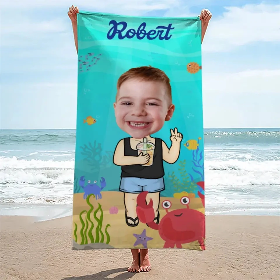 Custom Photo Every Mile, A New Memory - Family Personalized Custom Beach Towel - Summer Vacation Gift, Birthday Pool Party Gift For Family Members 1 Custom Photo Every Mile, A New Memory - Family Personalized Custom Beach Towel - Summer Vacation Gift, Birthday Pool Party Gift For Family Members