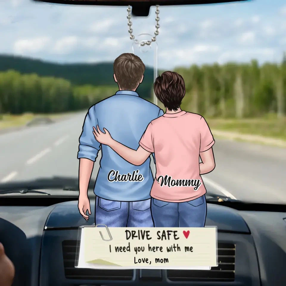 I Need You To Be Here With Me - Family Personalized Custom Car Ornament - Acrylic Custom Shaped - Gift For Mom, Daughter, Son 2 I Need You To Be Here With Me - Family Personalized Custom Car Ornament - Acrylic Custom Shaped - Gift For Mom, Daughter, Son - Image 2