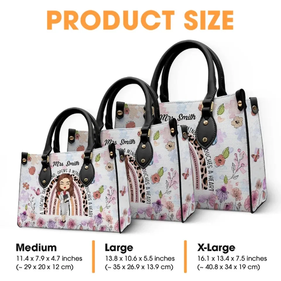 A Teacher's Influence Goes Beyond The Classroom - Teacher Personalized Custom Leather Handbag - Gift For Teacher 5 A Teacher's Influence Goes Beyond The Classroom - Teacher Personalized Custom Leather Handbag - Gift For Teacher - Image 5