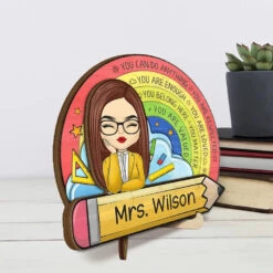 You Can Do Anything - Teacher Personalized Custom 2-Layered Wooden Plaque With Stand - Gift For Teacher 10 You Can Do Anything - Teacher Personalized Custom 2-Layered Wooden Plaque With Stand - Gift For Teacher -Pawfect House Store 6682353822e1b