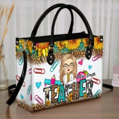 A Teacher Is A Beautiful Flower - Teacher Personalized Custom Leather Handbag - Gift For Teacher 7 A Teacher Is A Beautiful Flower - Teacher Personalized Custom Leather Handbag - Gift For Teacher -Pawfect House Store 668239d84a127