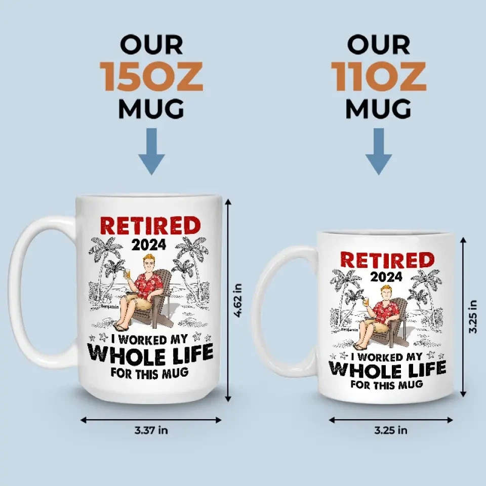 I Deserve This Mug - Personalized Custom Mug - Appreciation, Retirement Gift For Coworkers, Work Friends, Colleagues 5 I Deserve This Mug - Personalized Custom Mug - Appreciation, Retirement Gift For Coworkers, Work Friends, Colleagues - Image 5