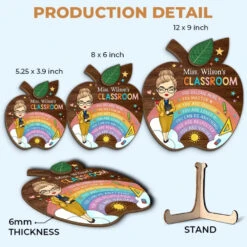 Welcome To My Classroom - Teacher Personalized Custom 2-Layered Wooden Plaque With Stand - Gift For Teacher 12 Welcome To My Classroom - Teacher Personalized Custom 2-Layered Wooden Plaque With Stand - Gift For Teacher -Pawfect House Store 668272c656280