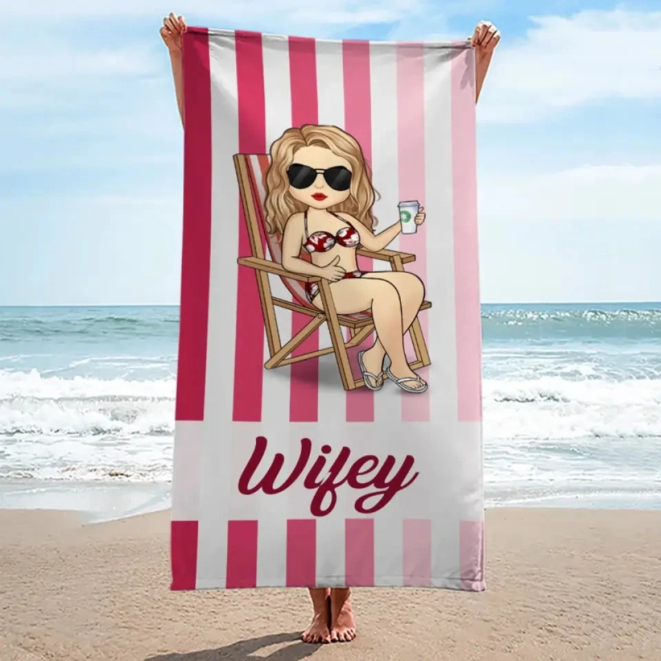 Sunsets And Soulmates - Couple Personalized Custom Beach Towel - Summer Vacation Gift For Husband Wife, Anniversary 3 Sunsets And Soulmates - Couple Personalized Custom Beach Towel - Summer Vacation Gift For Husband Wife, Anniversary - Image 3