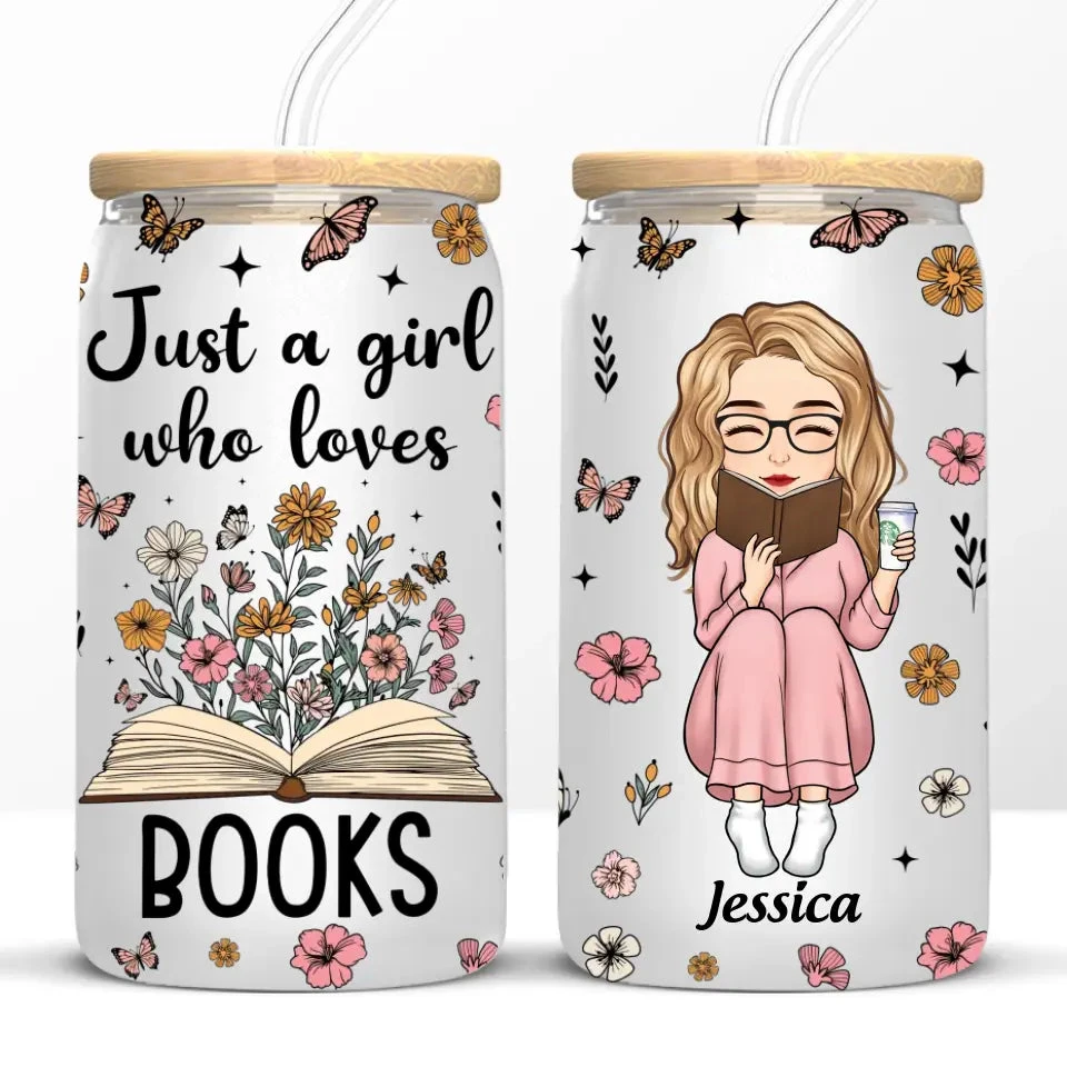 Just One More Chapter - Personalized Custom Glass Cup, Iced Coffee Cup - Gift For Book Lovers 6 Just One More Chapter - Personalized Custom Glass Cup, Iced Coffee Cup - Gift For Book Lovers - Image 6