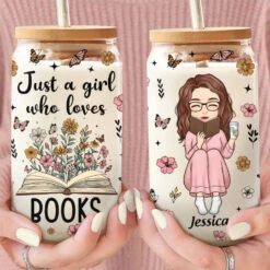 Just One More Chapter - Personalized Custom Glass Cup, Iced Coffee Cup - Gift For Book Lovers 8 Just One More Chapter - Personalized Custom Glass Cup, Iced Coffee Cup - Gift For Book Lovers -Pawfect House Store 66836e96e6a5a