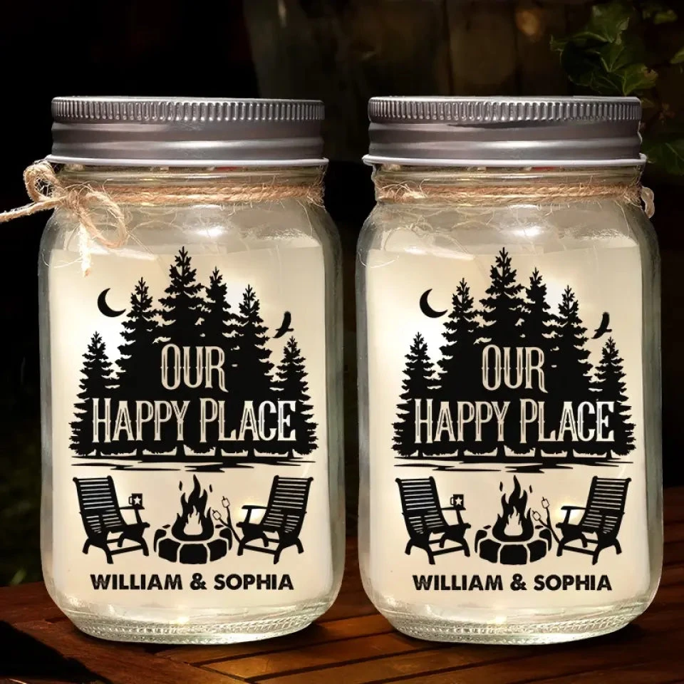Life Is Better Around The Campfire - Camping Personalized Custom Mason Jar Light - Gift For Couple, Husband Wife, Camping Lovers 3 Life Is Better Around The Campfire - Camping Personalized Custom Mason Jar Light - Gift For Couple, Husband Wife, Camping Lovers - Image 3