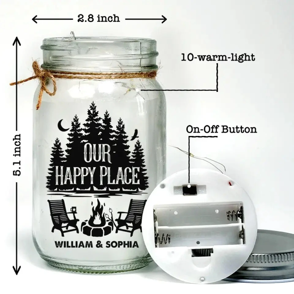Life Is Better Around The Campfire - Camping Personalized Custom Mason Jar Light - Gift For Couple, Husband Wife, Camping Lovers 5 Life Is Better Around The Campfire - Camping Personalized Custom Mason Jar Light - Gift For Couple, Husband Wife, Camping Lovers - Image 5