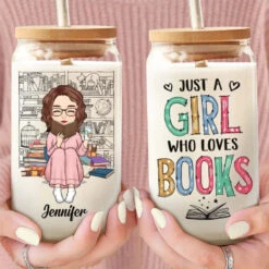 Books Are A Uniquely Portable Magic - Personalized Custom Glass Cup, Iced Coffee Cup - Gift For Book Lovers 8 Books Are A Uniquely Portable Magic - Personalized Custom Glass Cup, Iced Coffee Cup - Gift For Book Lovers -Pawfect House Store 66838308b46e8