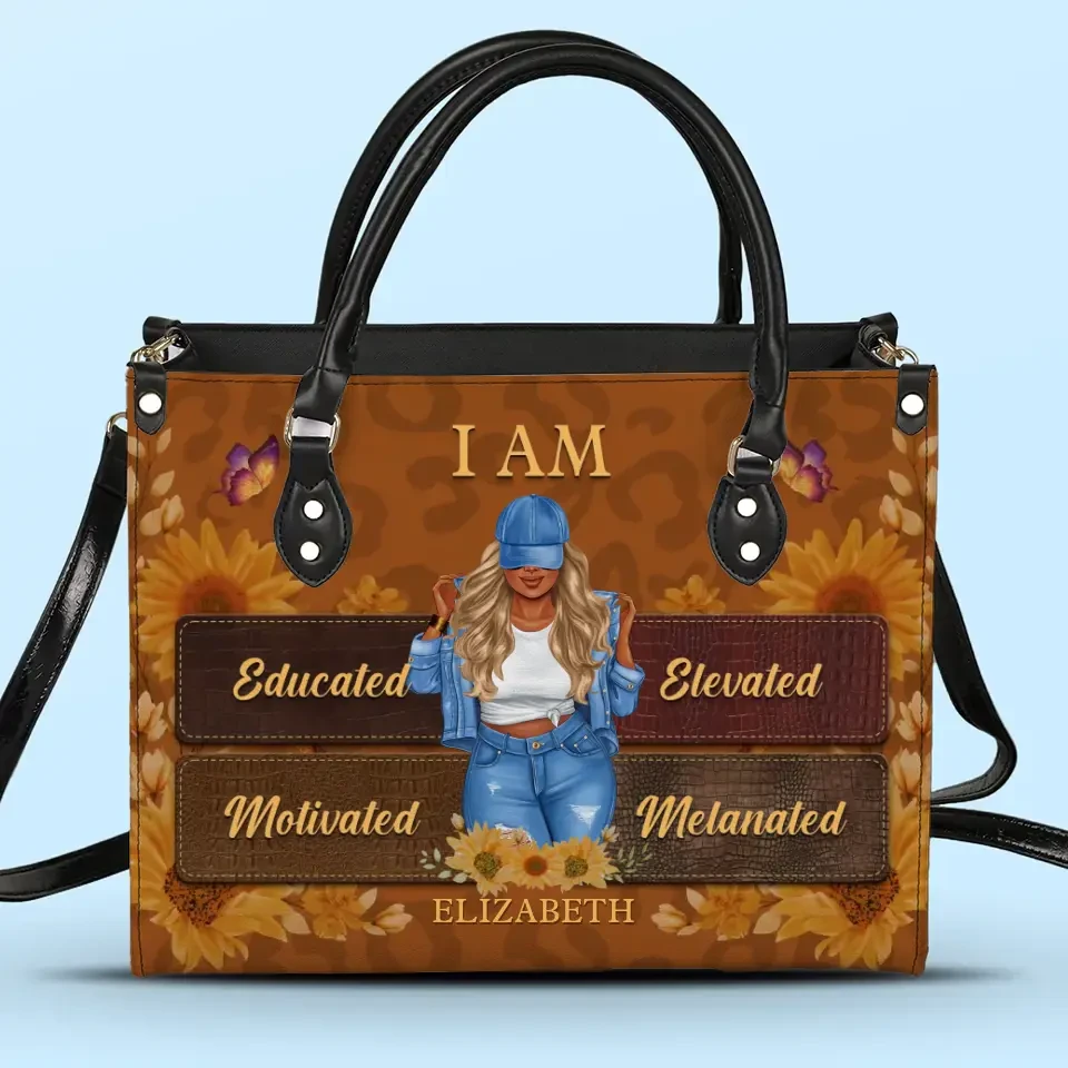 This Is Who I Am - Bestie Personalized Custom Leather Handbag - Gift For Best Friends, BFF, Sisters 2 This Is Who I Am - Bestie Personalized Custom Leather Handbag - Gift For Best Friends, BFF, Sisters - Image 2