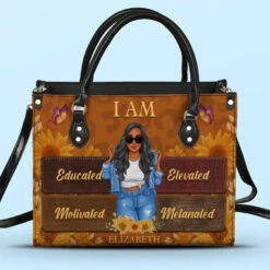 This Is Who I Am - Bestie Personalized Custom Leather Handbag - Gift For Best Friends, BFF, Sisters