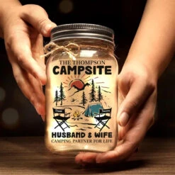 Making Memories One Campsite At A Time - Camping Personalized Custom Mason Jar Light - Gift For Couple, Husband Wife, Camping Lovers 9 Making Memories One Campsite At A Time - Camping Personalized Custom Mason Jar Light - Gift For Couple, Husband Wife, Camping Lovers -Pawfect House Store 668389a40d50c