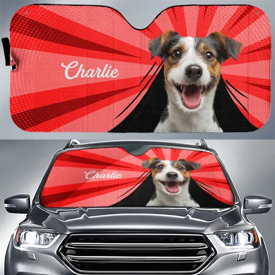 Custom Photo I Can Feel The Heat Of This Summer - Dog & Cat Personalized Custom Auto Windshield Sunshade, Car Window Protector - Summer Vacation Gift For Pet Owners, Pet Lovers 1 Custom Photo I Can Feel The Heat Of This Summer - Dog & Cat Personalized Custom Auto Windshield Sunshade, Car Window Protector - Summer Vacation Gift For Pet Owners, Pet Lovers