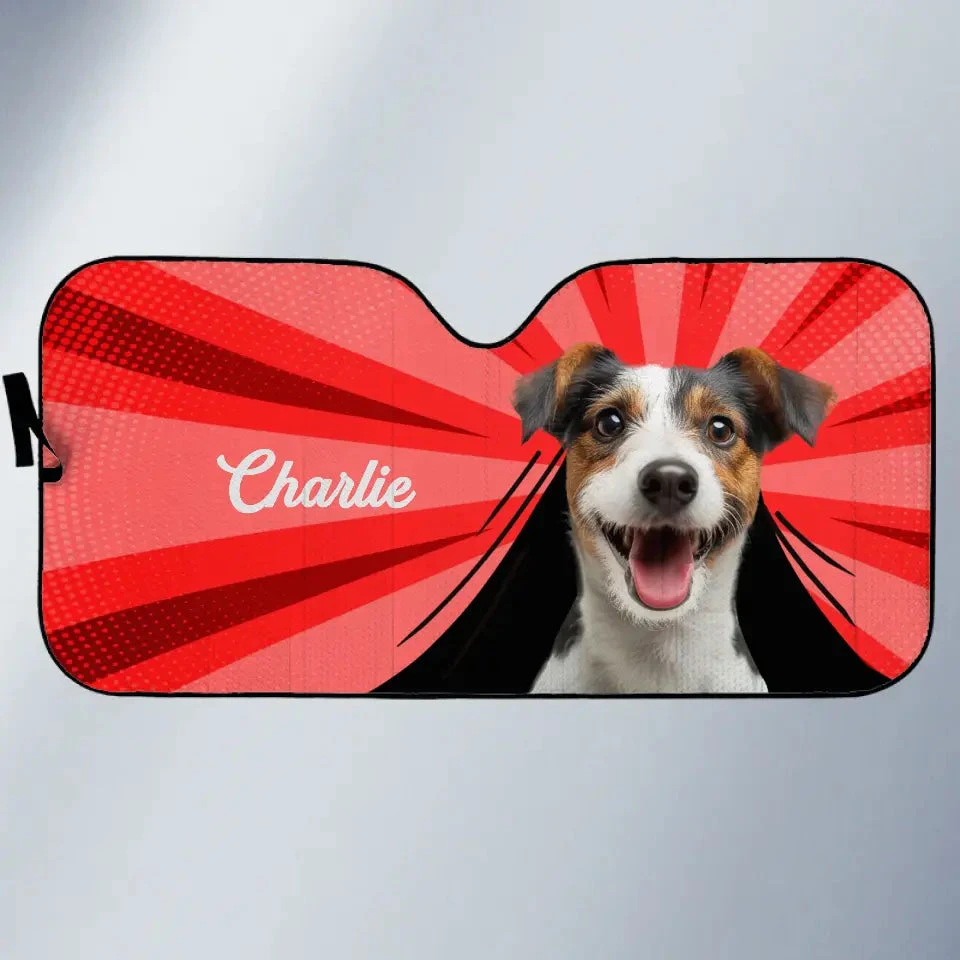 Custom Photo I Can Feel The Heat Of This Summer - Dog & Cat Personalized Custom Auto Windshield Sunshade, Car Window Protector - Summer Vacation Gift For Pet Owners, Pet Lovers 2 Custom Photo I Can Feel The Heat Of This Summer - Dog & Cat Personalized Custom Auto Windshield Sunshade, Car Window Protector - Summer Vacation Gift For Pet Owners, Pet Lovers - Image 2